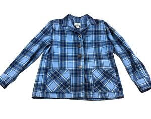 VTG Pendleton 49er Jacket Women’s M Limited Edition #8170 Blue Plaid 100% Wool